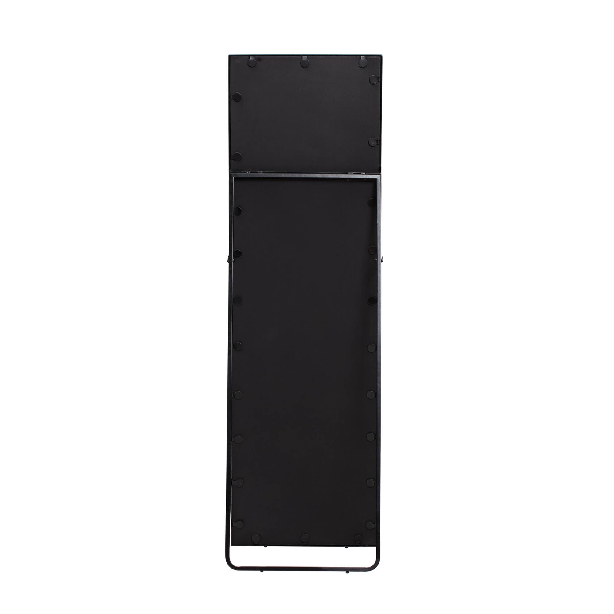Habitat Carmen 60" Black Rectangular Linear Standing Mirror